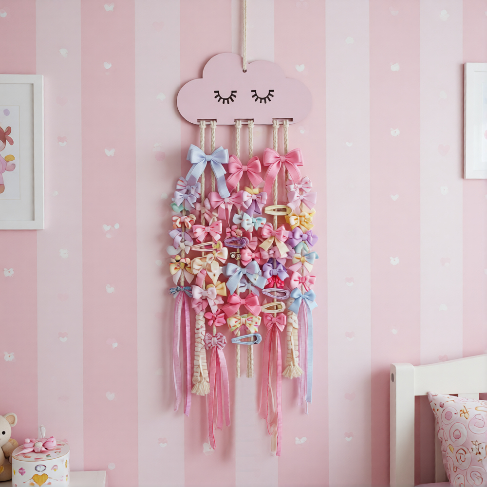 Organizador de Acessórios de Cabelo para Parede Infantil