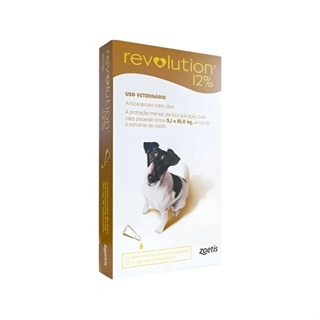 Antipulgas Revolution Cães 5,1kg A 10kg - 1 Pipeta em Oferta na Shopee