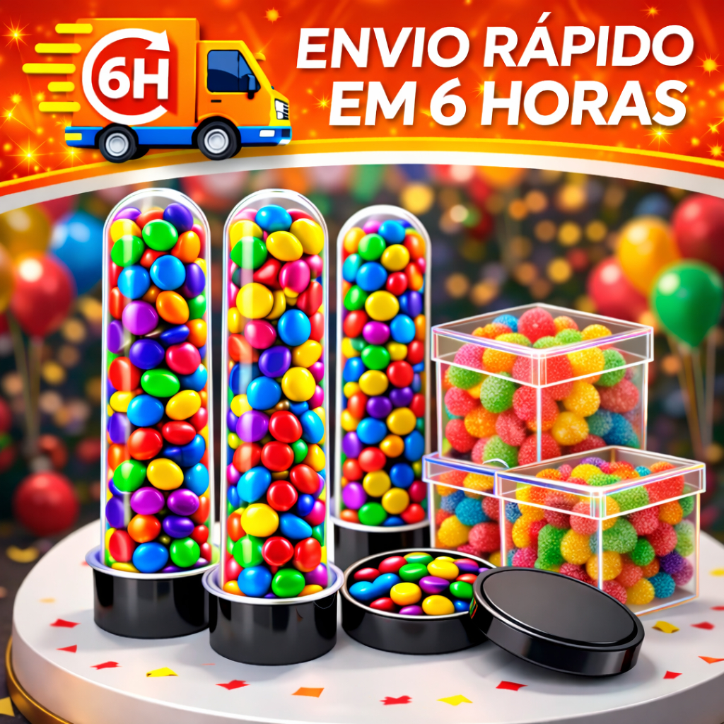kit festa 90 itens - 30 Caixinhas 5x5 cm/ 30 Latinhas 5x1/ 30 Tubetes 08 cm c/ tampa - Lembrancinhas em Oferta na Shopee