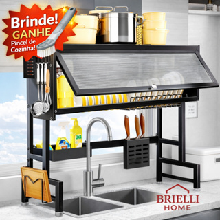 Escorredor Suspenso Prateleira para Pia de Cozinha Inox + Brinde – Organizador Premium em Oferta na Shopee