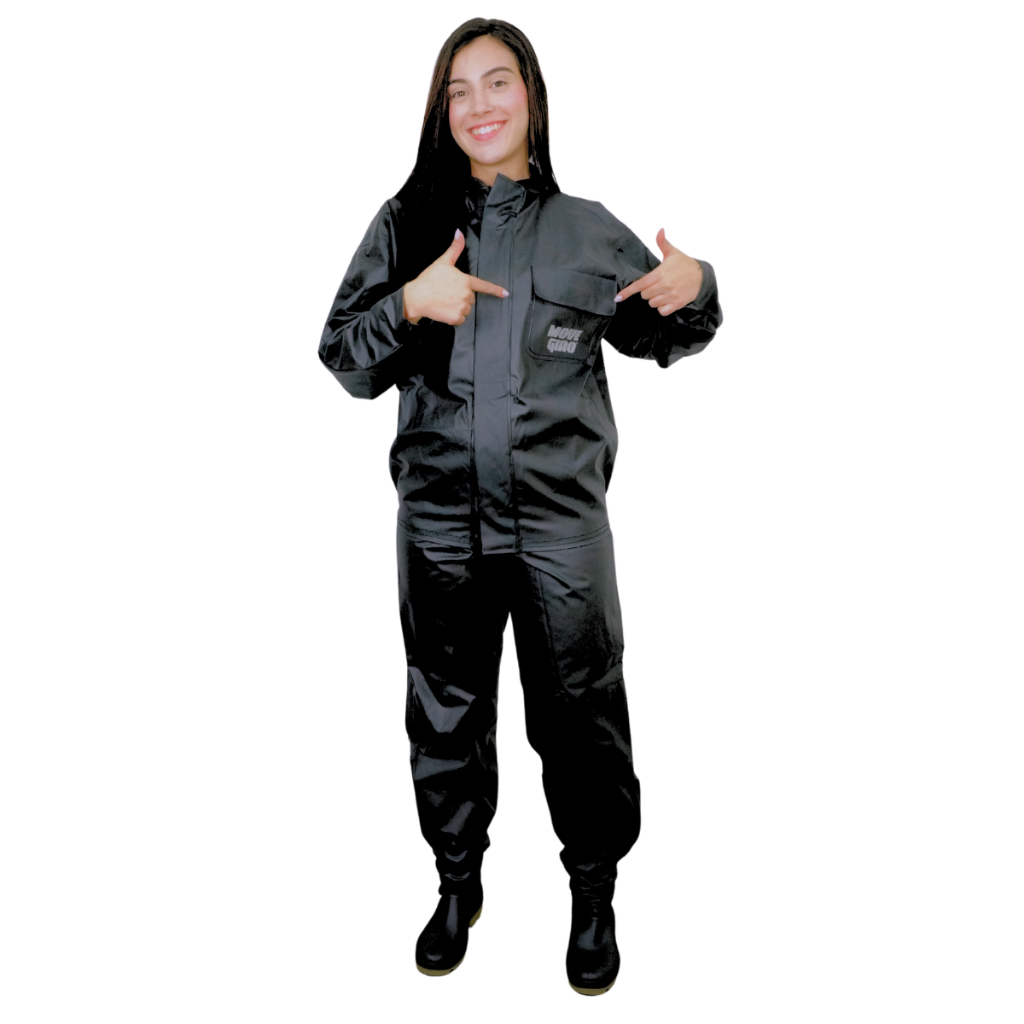 Roupa Capa de Chuva Roupa de Chuva Moto Conjunto Calça Jaqueta Motoqueira Feminina em Pvc Forrada em Oferta na Shopee