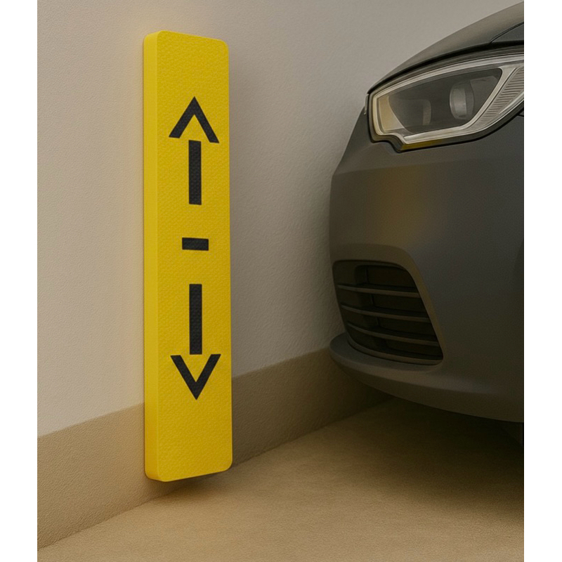 Protetor de Garagem EVA Estacionamento 2cm Parede Auto Colante Borracha Batente Carro Predio