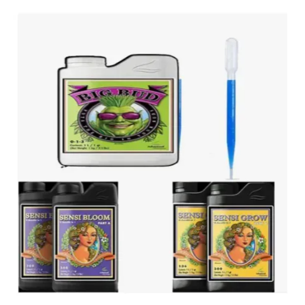 Kit Fertilizantes Advanced Nutrients Sensi Grow A+B Sensi Bloom A+B Big Bud Fracionado 50ml 100ml ou 250ml