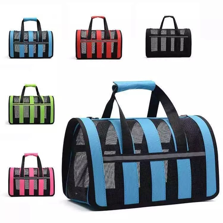 Bolsa Transporte Cachorro Cao Gato Pet Faixa Refletiva Carro Aviao Onibus Viagem Passeio Proteçao-1858