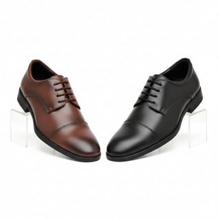 Kit 2 Dois Sapato Social Masculino Preto Marrom Oxford Couro Confortável Casual Sapatenis Trabalho