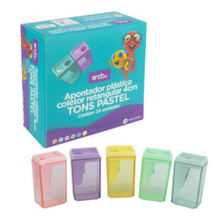 3/6/12 APONTADOR COM DEPOSITO 4CM TONS PASTEIS em Oferta na Shopee