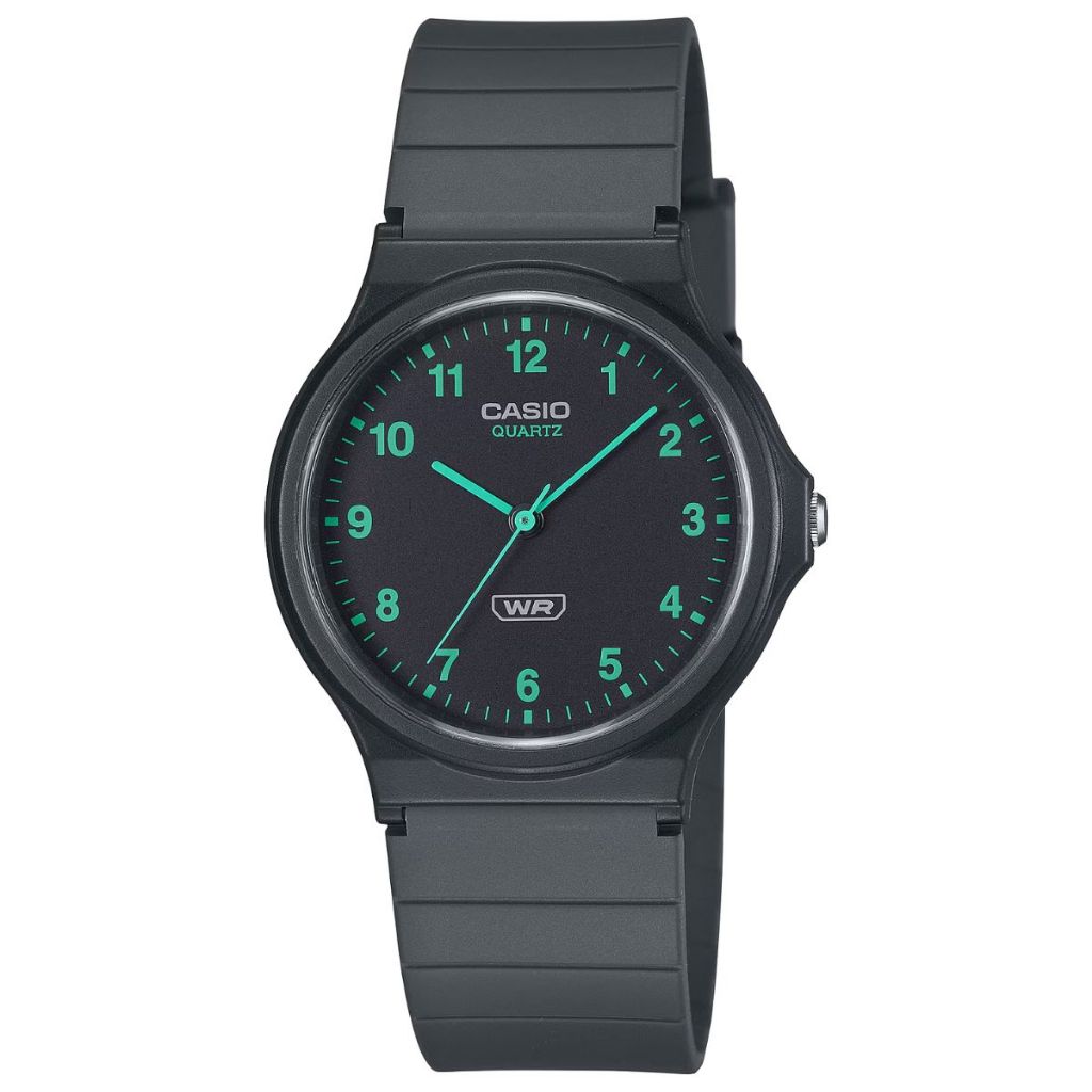 RELÓGIO CASIO UNISSEX COLLECTION PRETO / VERDE MQ-24B-8BDF em Oferta na Shopee