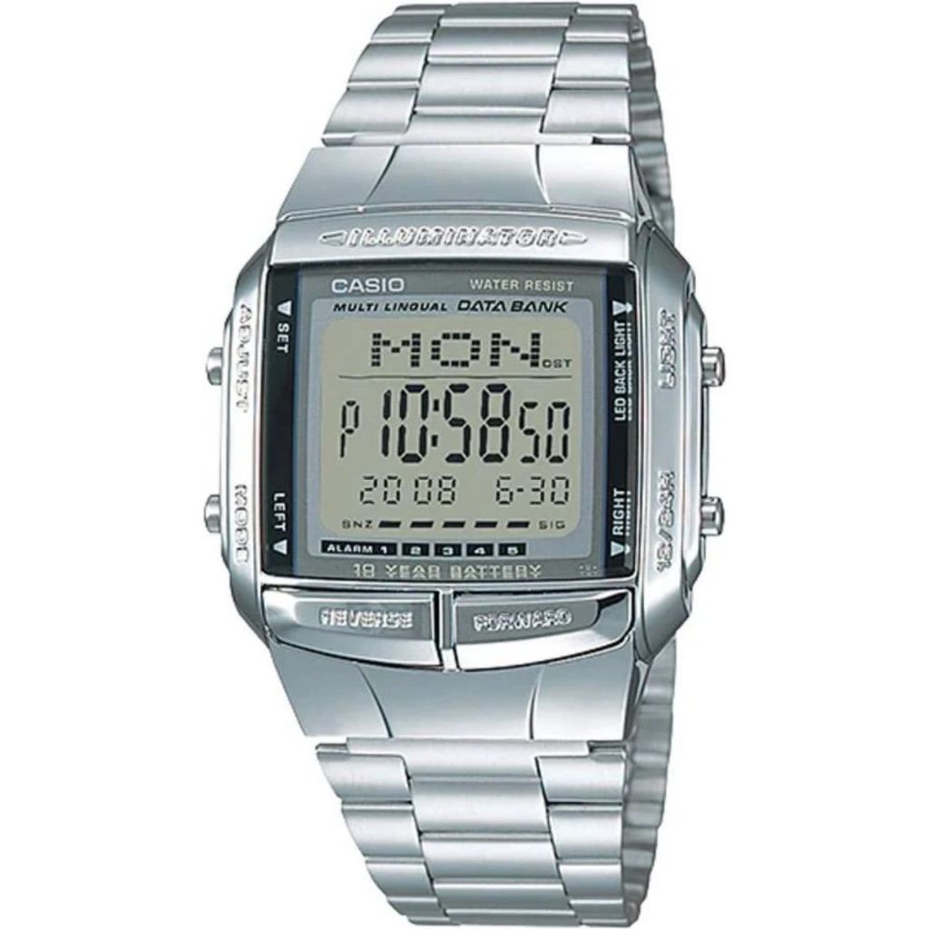 Relógio Casio Masculino Vintage Prateado Db-360-1Adf