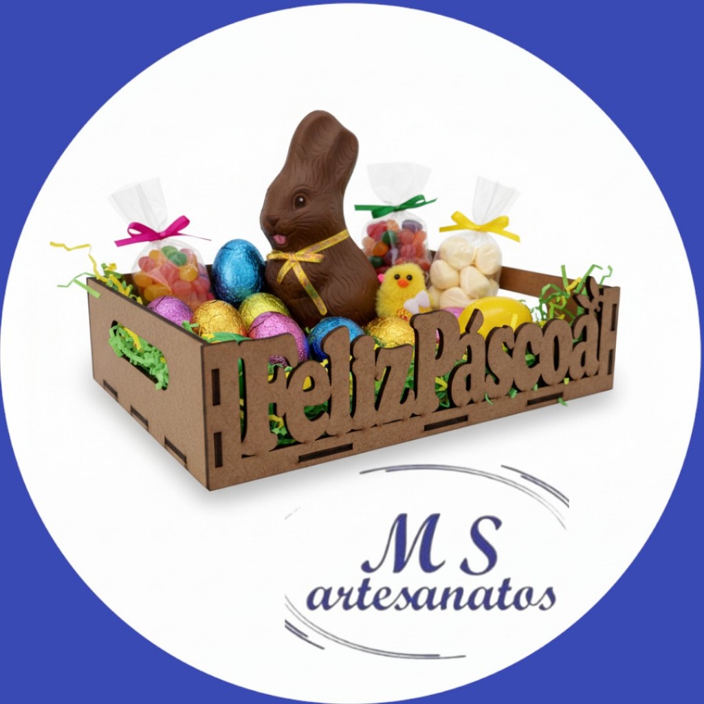 KIT Bandeja FELIZ PASCOA ORELHA CAIXA CESTA COELHO Cesta Presente. em Oferta na Shopee