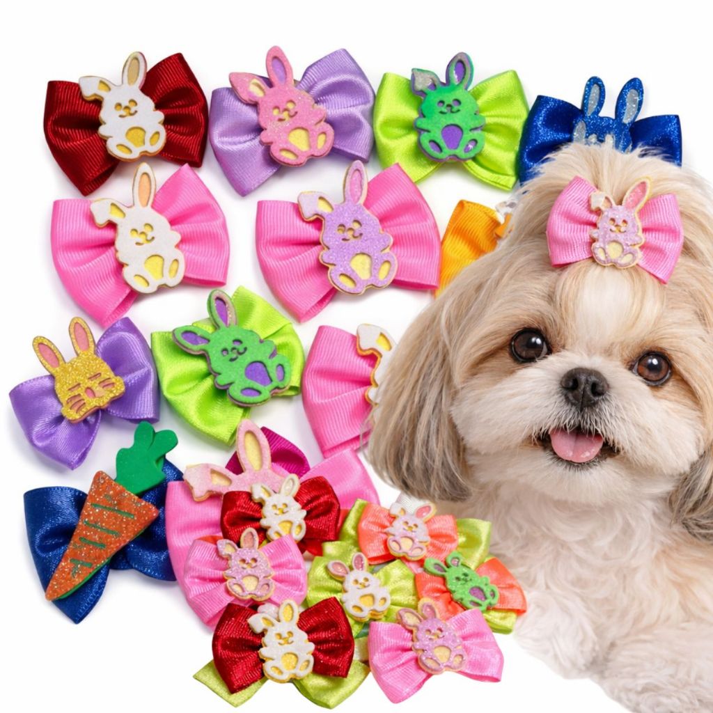 40/80/120/160 Laço Pet Páscoa Lacinho Pet  Páscoa Laços Páscoa Pet ATACADO em Oferta na Shopee