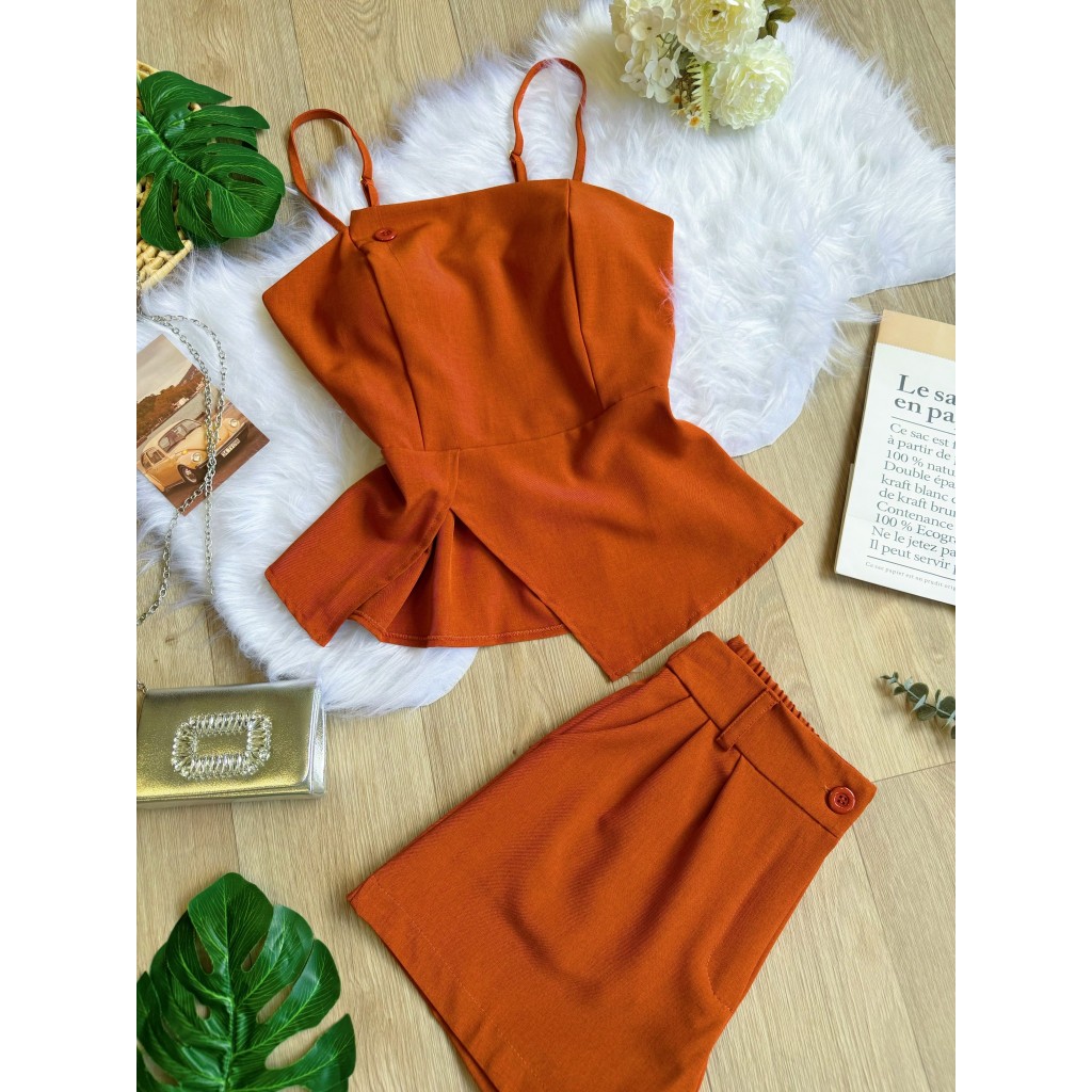 CONJUNTO FEMININO BLUSA E SHORT COM BOJO VERAO SP027 em Oferta na Shopee