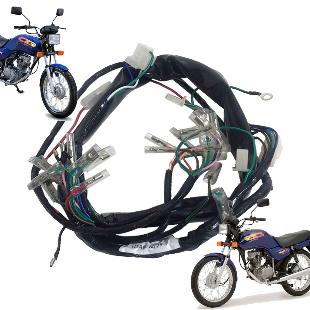 Chicote Fiação Completo Cg 125 Titan 1992 Ate 1999 em Oferta na Shopee