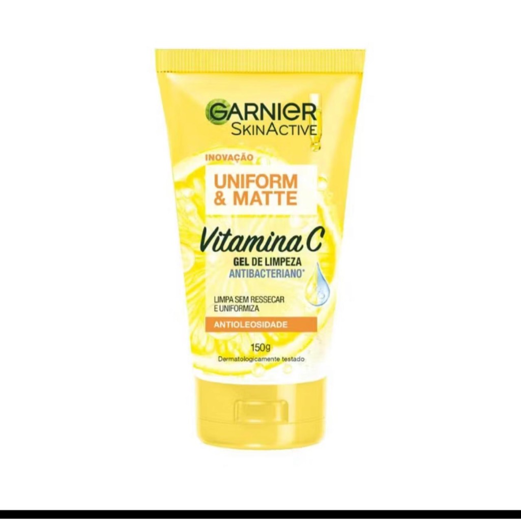 Gel de Limpeza Vitamina C uniform & amp Matte Garnier 120 g