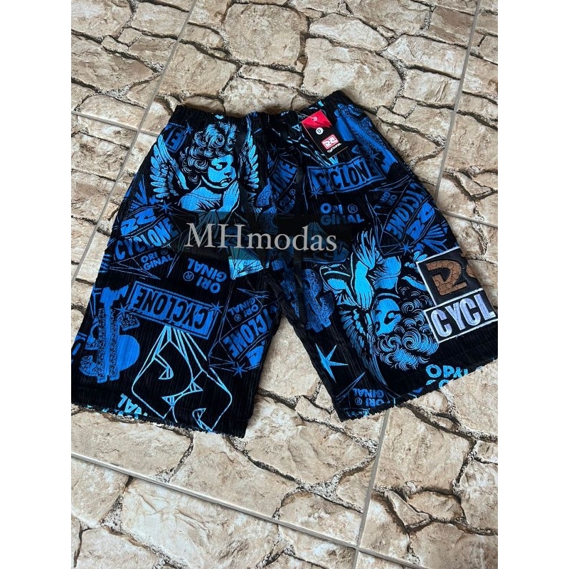 bermuda masculina cyclone em Oferta na Shopee