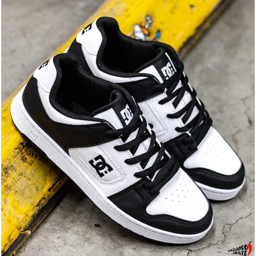 Tenis DC Masculino Skatista Court Graffik Unissex Preto Branco Anvil + LA Nova Linha 2026 Feminino Oferta