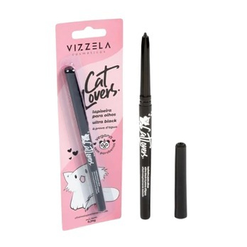 Vizzela Lapiseira Para Olhos Preta Cat Lovers Pigmentação Intensa À Prova d´Àgua em Oferta na Shopee