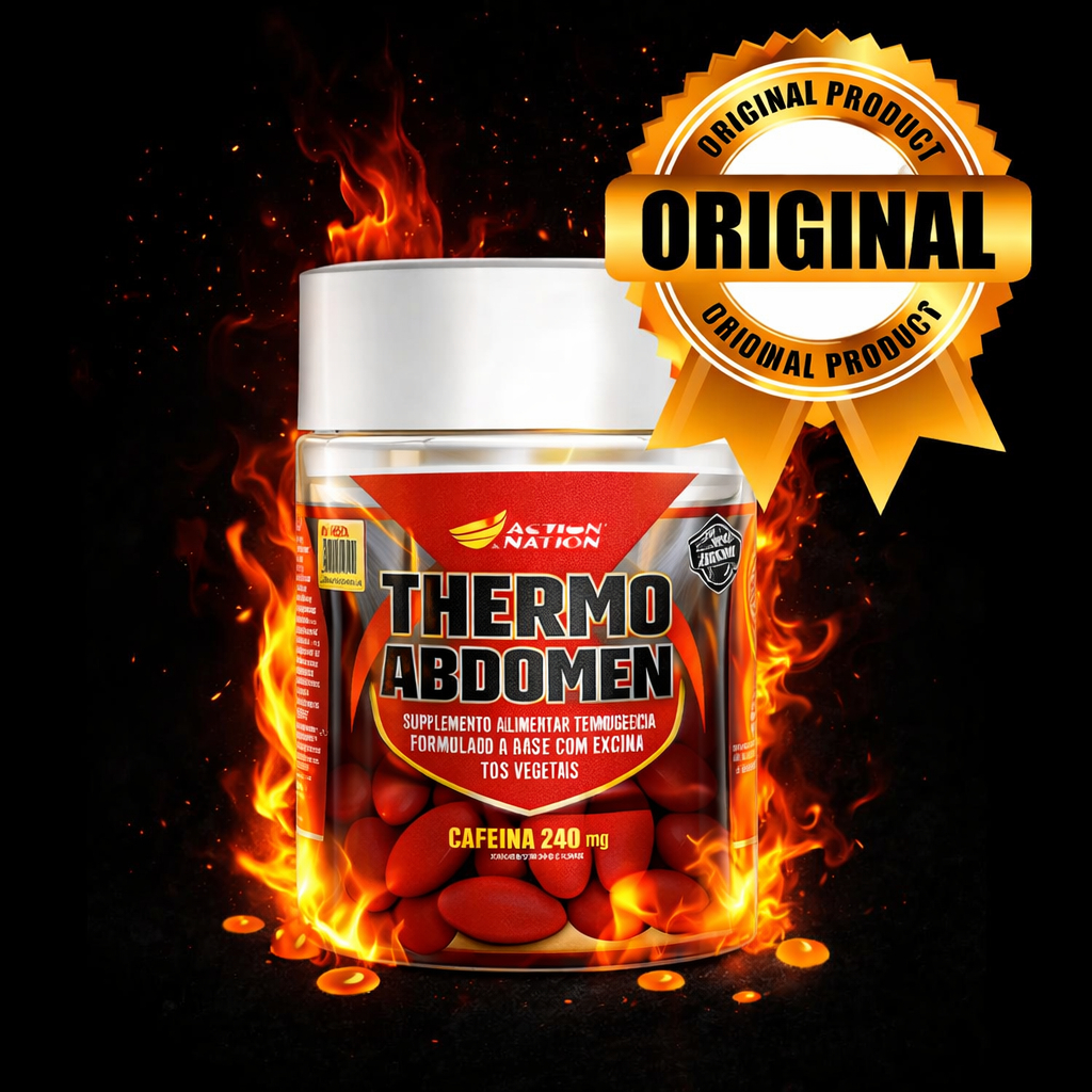 Thermo Abdomen Termogênico Cafeína Guaraná 60Comp Bodyaction