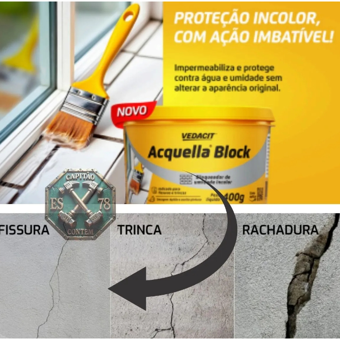 Acquella Block - Bloqueador de umidade incolor 400g