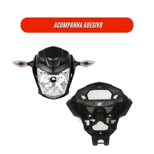 Frente Farol Completa Com Bananinha Cg Fan 160 2022 a 2024 + Pisca + Aranha em Oferta na Shopee