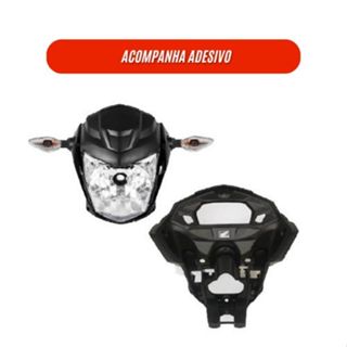 Frente Farol Completa Com Bananinha Cg Fan 160 2022 a 2024 + Pisca + Aranha em Oferta na Shopee