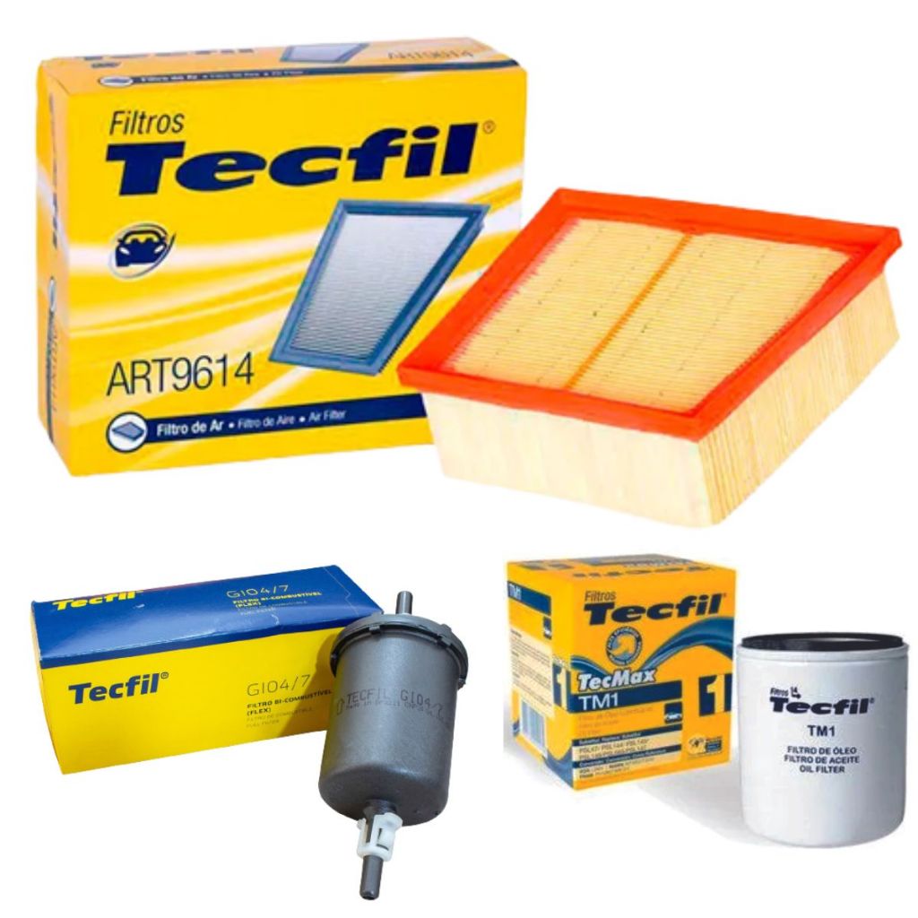 Kit Filtros Ford Ka Fiesta Ecosport 1.5 1.6 16v Sigma Tecfil