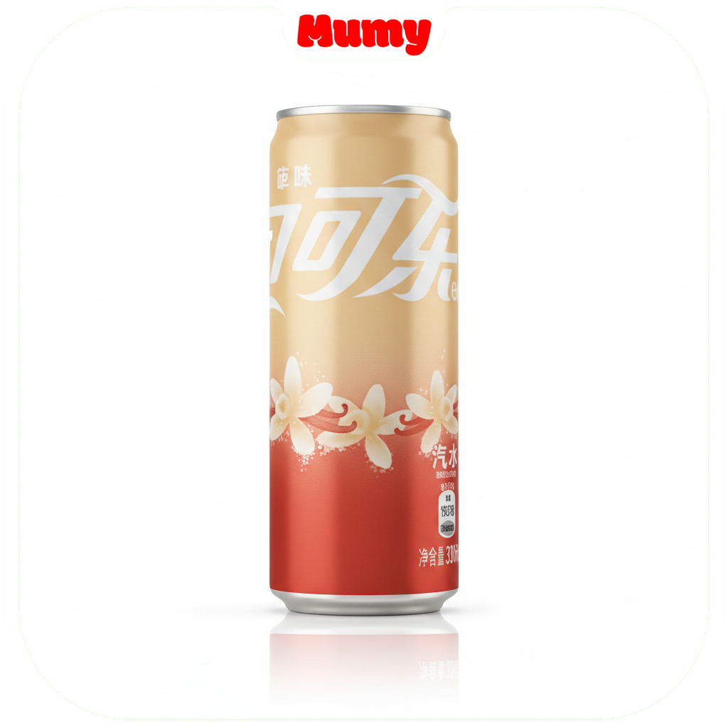 Refrigerante De Cola Sabor Baunilha Coca-Cola 330ml - Coca-Cola Vanilla - Mumy Box