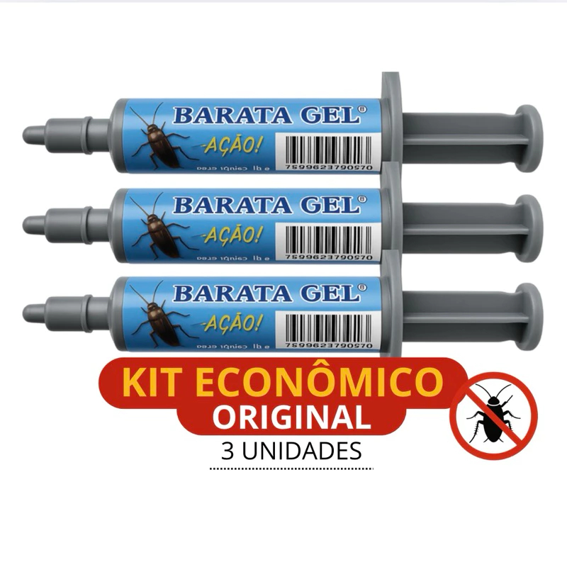 Gel Mata Barata KIT ANTI BARATA 10g cada - ENTREGA IMEDIATA