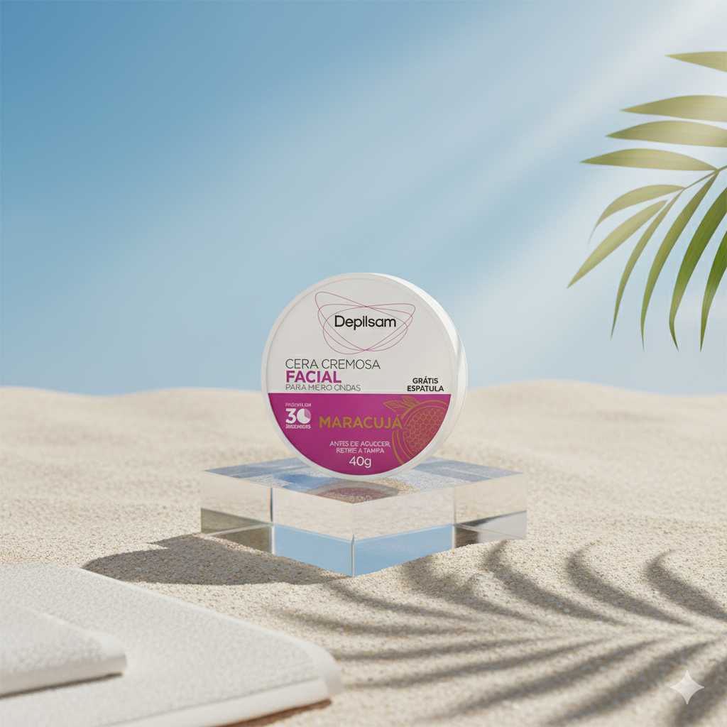 Cera Cremosa Facial Depilsam de Micro-Ondas Maracujá 40G em Oferta na Shopee