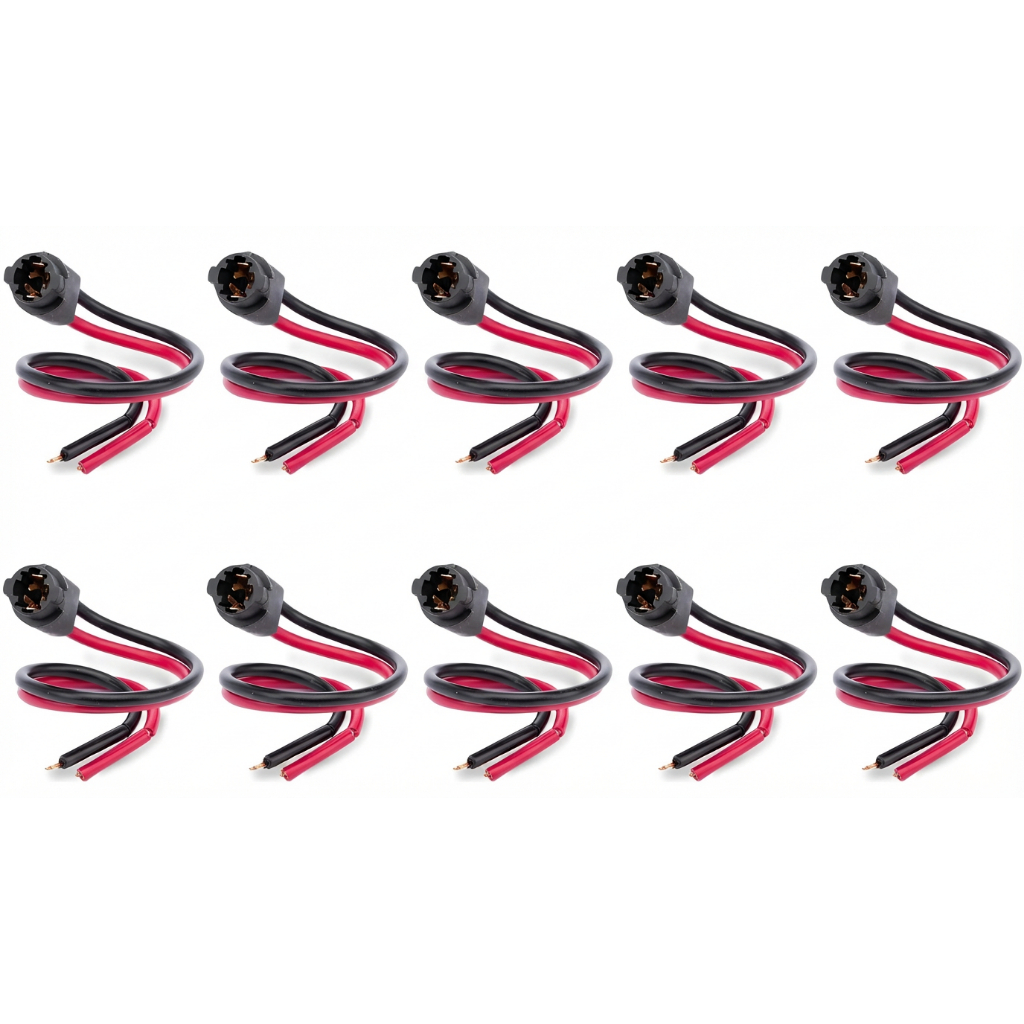 Kit 10 Soquete De Plástico Abs Tarponn Para Lâmpada Pingo T10 em Oferta na Shopee