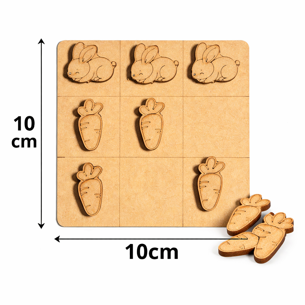 Jogo da velha coelho Páscoa kit com 10 unidades em Oferta na Shopee