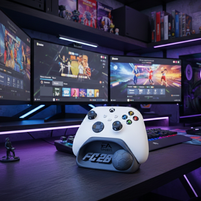 Suporte de Controle Xbox Série S|X e One - Edição Especial FC 25 / EA Sports - Impressão 3D Premium