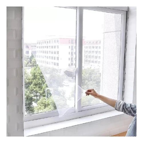 KIT 2 Telas Mosquiteiro Anti Insetos com Adesivo, 150x130cm, Ajustável e Removível, Inclui Adesivo
