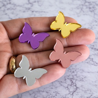 Kit com 8/10/15/20/30 Mini Borboletas em Acrílico Espelhado Decorativas em Oferta na Shopee