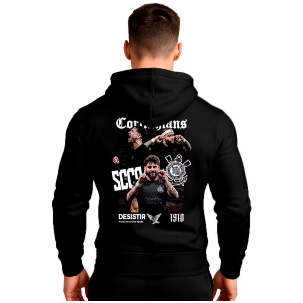 Moletom Corinthians Flanelado Casaco Timao Blusa de Frio quente Promocao Blusao