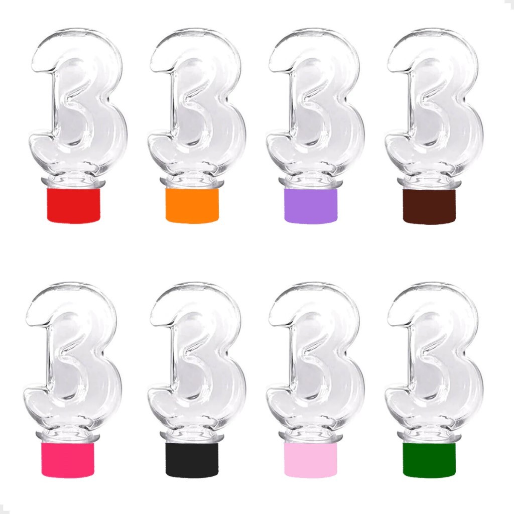 Kit 30 unidades de tubete de número 3 e 4, baleiro para lembrancinha, festa, aniversário e personalizar, diversas cores. em Oferta na Shopee