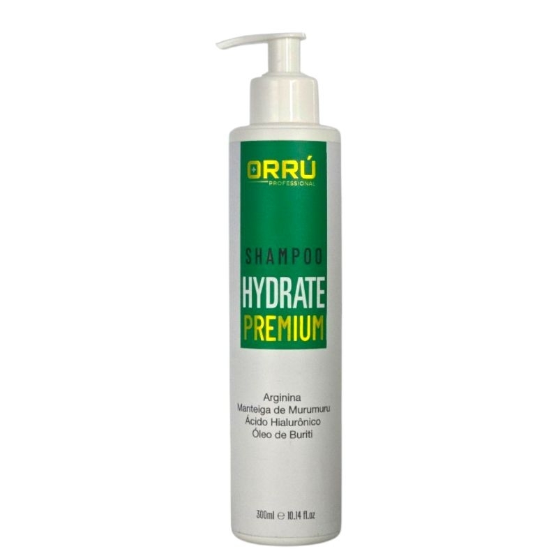 Shampoo Hidratação Profunda Controle de Oleosidade e Caspa Uso Diário 300ml - Hydrate Premium Orrú Professional