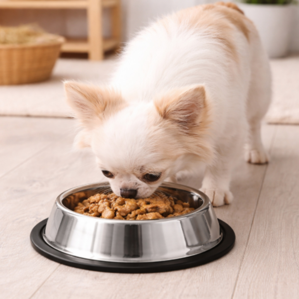 Comedouro Bebedouro Tigela Vasilha Pote Ração Água Inox Cães Gatos Pet Cachorro Base Antiderrapante Grande Kit 1 a 2 uni