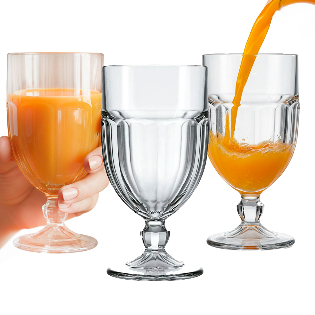 Jogo com 3 Taças para Refresco Bristol Nadir 470ml em Oferta na Shopee