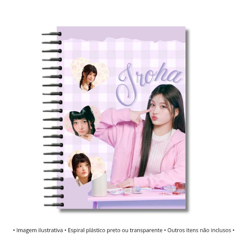 Caderno Illit universitário 1 ou 10 matérias kpop em Oferta na Shopee