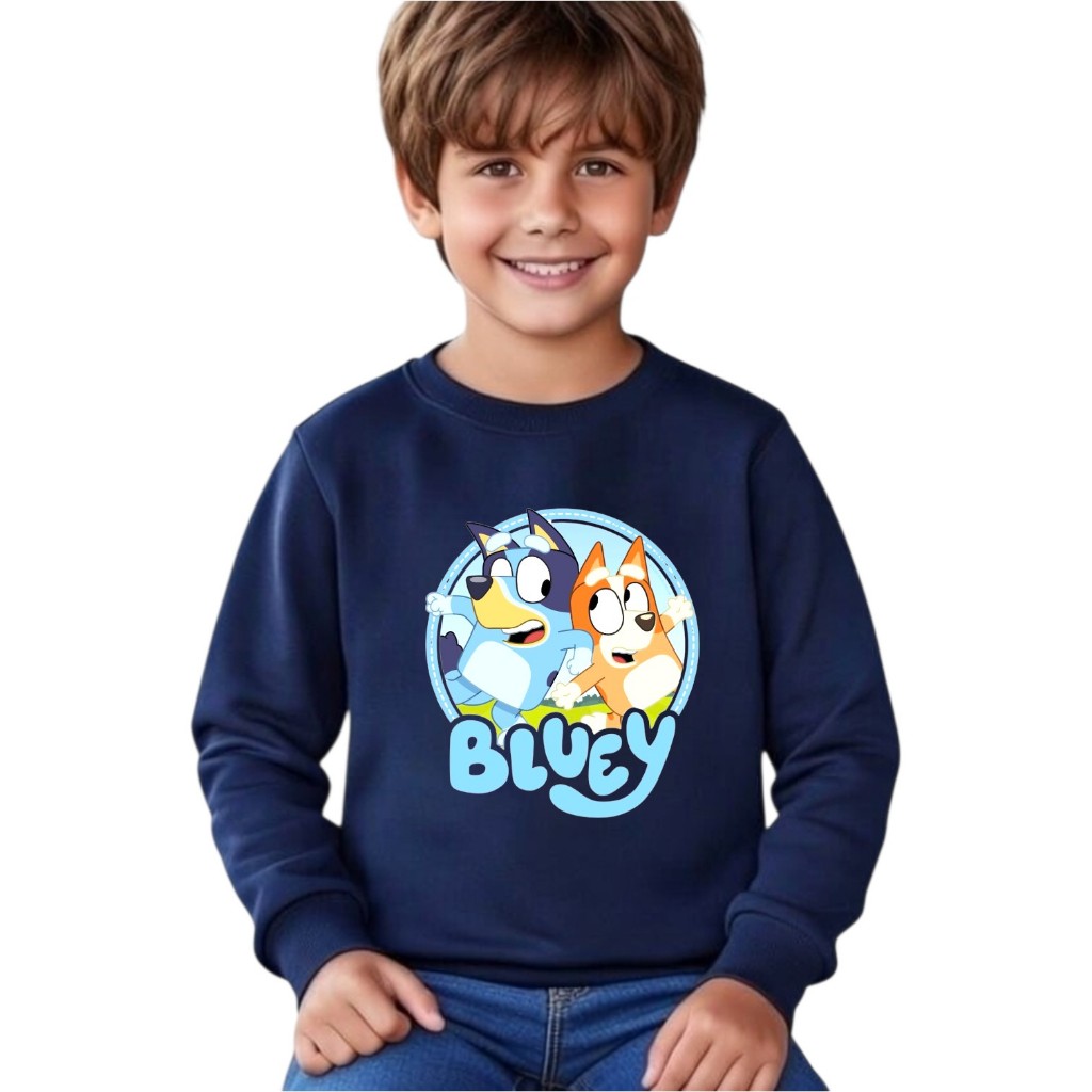Blusa Moletom Infantil BLUEY Tamanho 4
