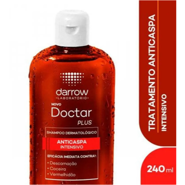 Shampoo Anticaspa Darrow Doctar Plus 240ml - Eficácia Imediata, Sem Sulfatos, 87% Naturais em Oferta na Shopee