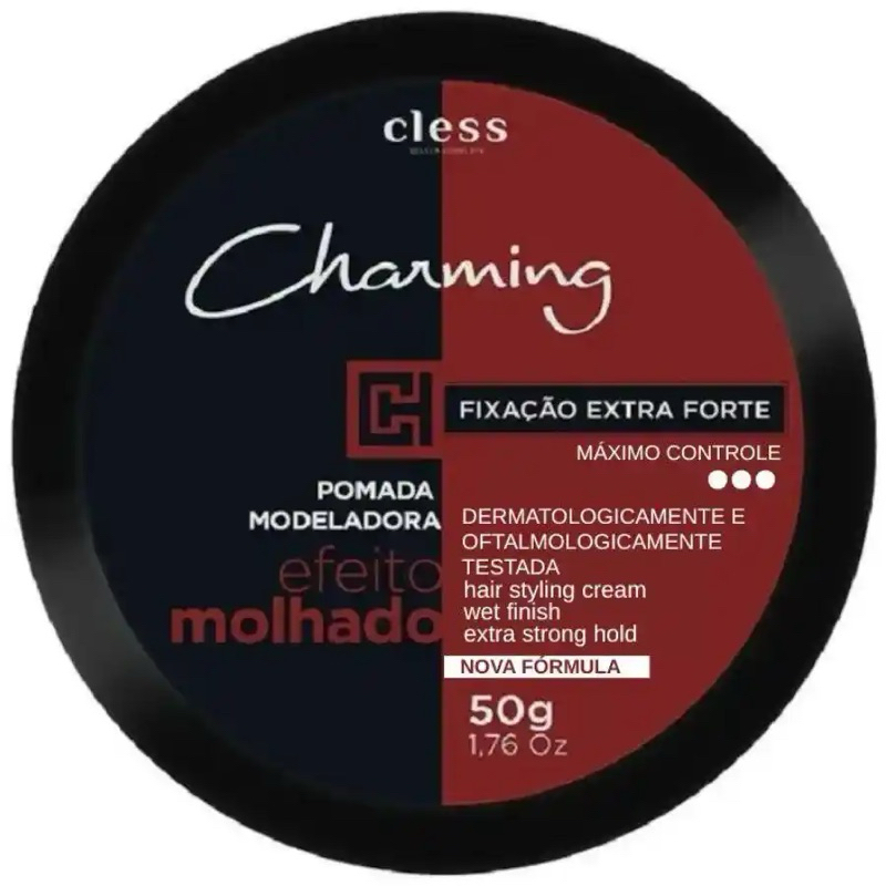 Pomada Modeladora Charming Extra Forte Efeito Molhado 50G - Cless
