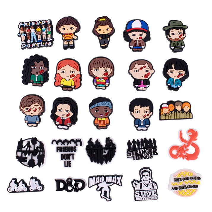 Pin Bottons para sandália Stranger Things
