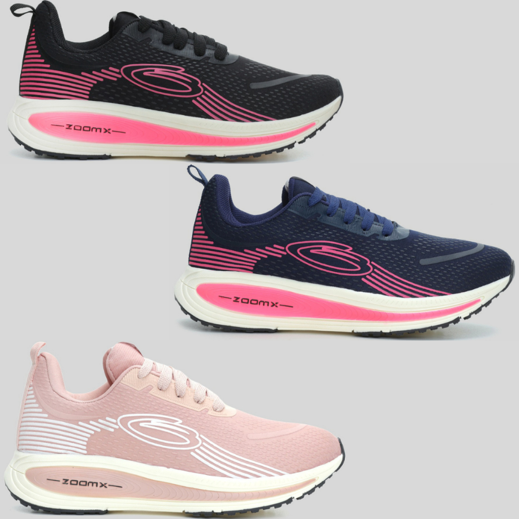 Kit 3 Tênis Feminino Esportivo Bany Academia Treino Corrida Caminhada Lazer