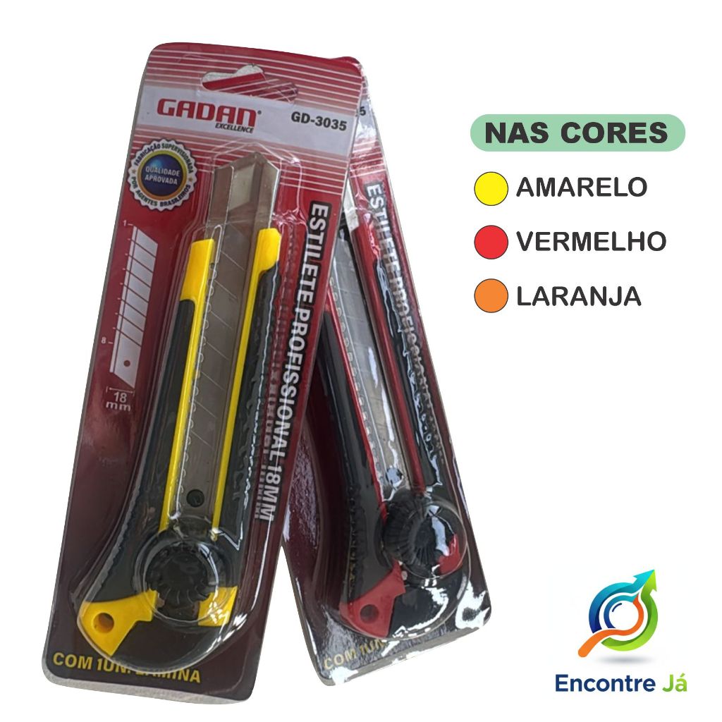 ESTILETE PROFISSIONAL 18MM em Oferta na Shopee