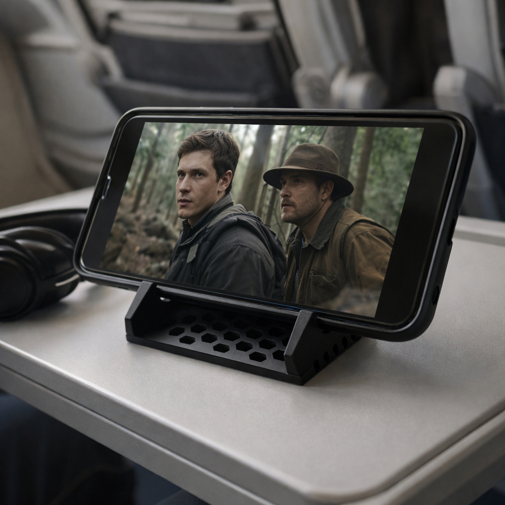 Kit Suporte para Celular Dobrável Ajustável de Mesa Base Universal Apoio Smartphone Portátil