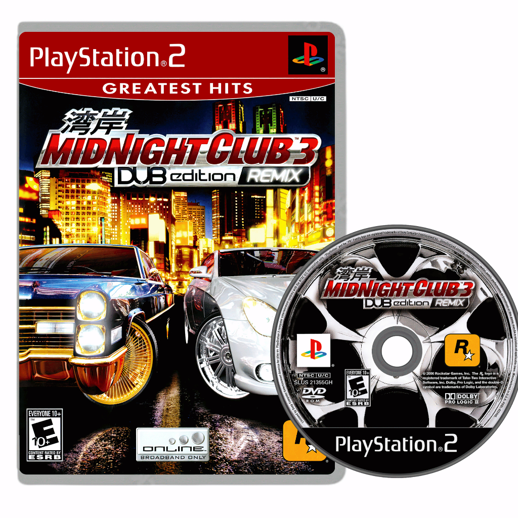 Midnight Club 3 Dub Edition REMIX ps2 - (Mídia Física) - Playstation 2