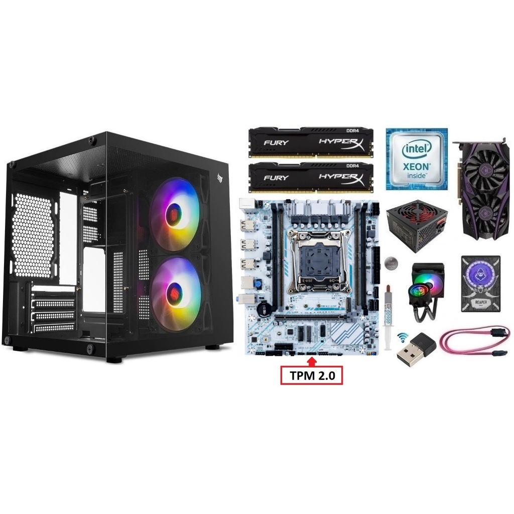 Pc Gamer X99 Xeon E5 2680 v4/ 8GB-16GB-32GB Ddr4/ RX550 4GB / SSD/ HD