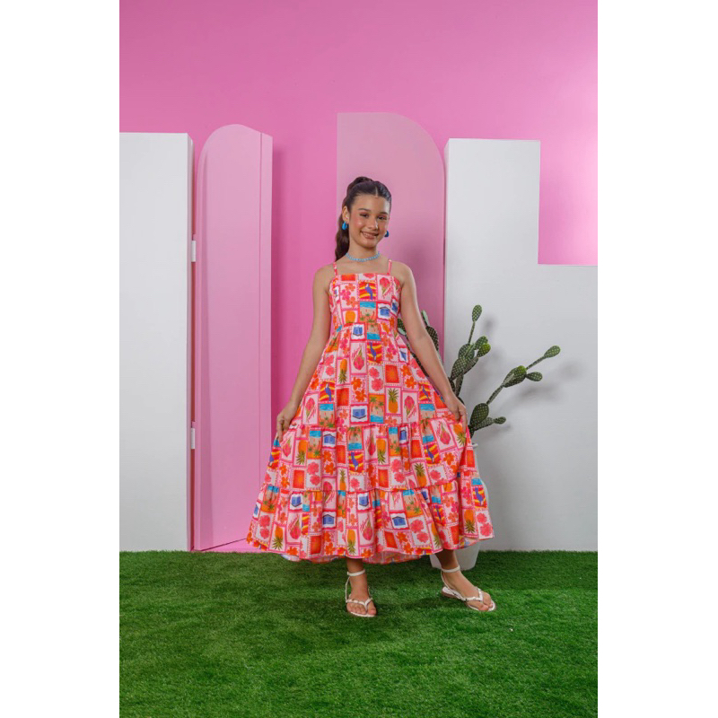 Vestido Midi Luna Frutas, Vestido meninas
