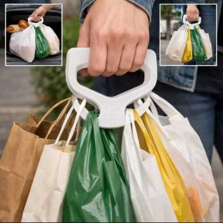 suporte Gancho para Sacola Alça Pegador Ergonómico Não Machuca a Mão